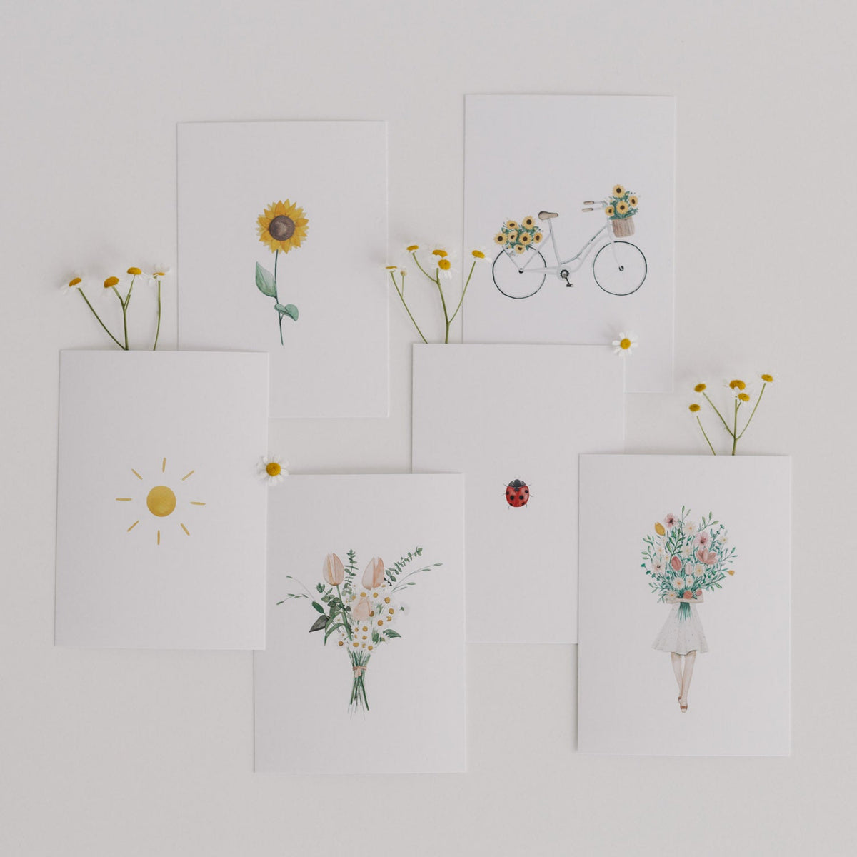 Kartenset Flower Love im 6er Set