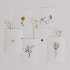 Kartenset Flower Love im 6er Set