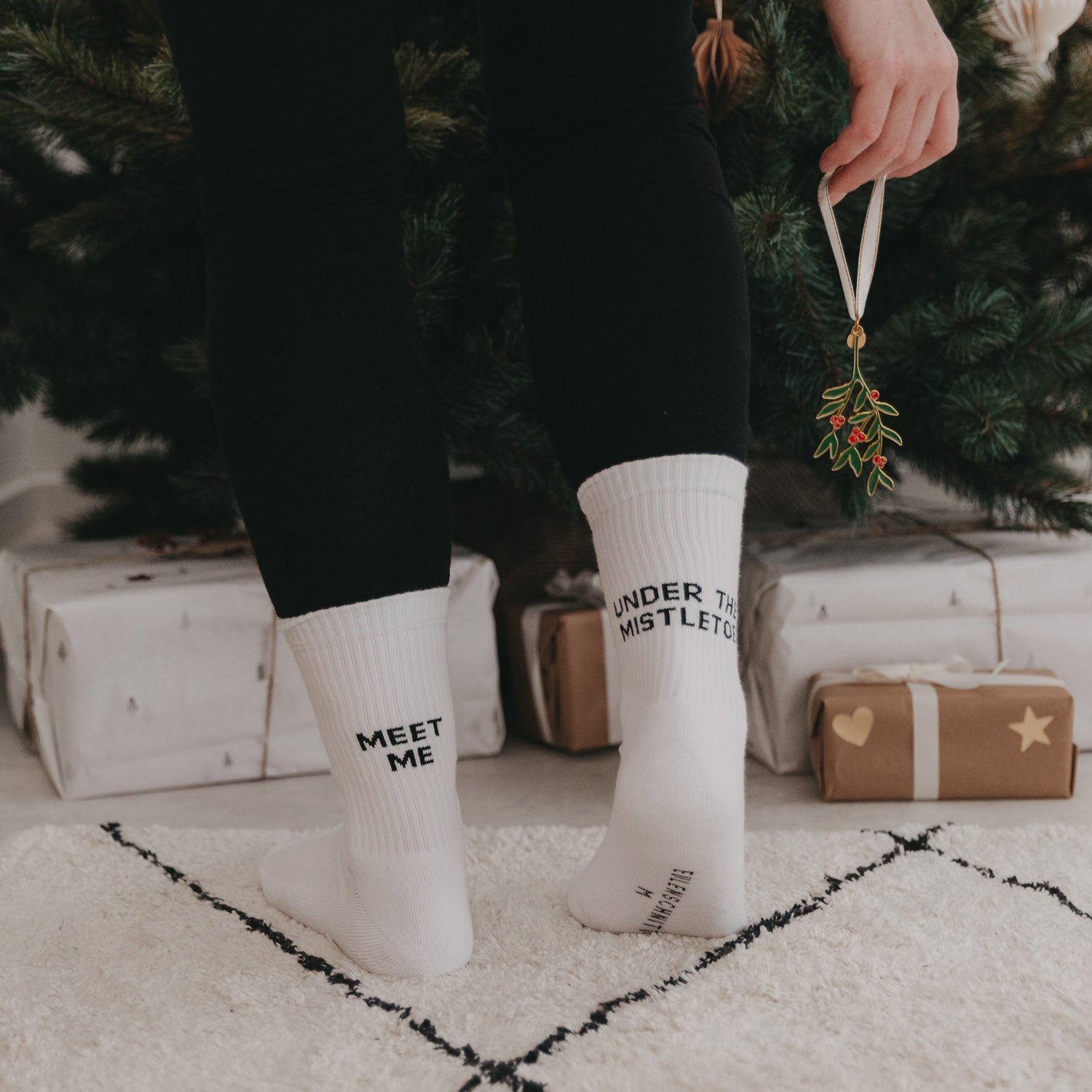 Socken Mistletoe