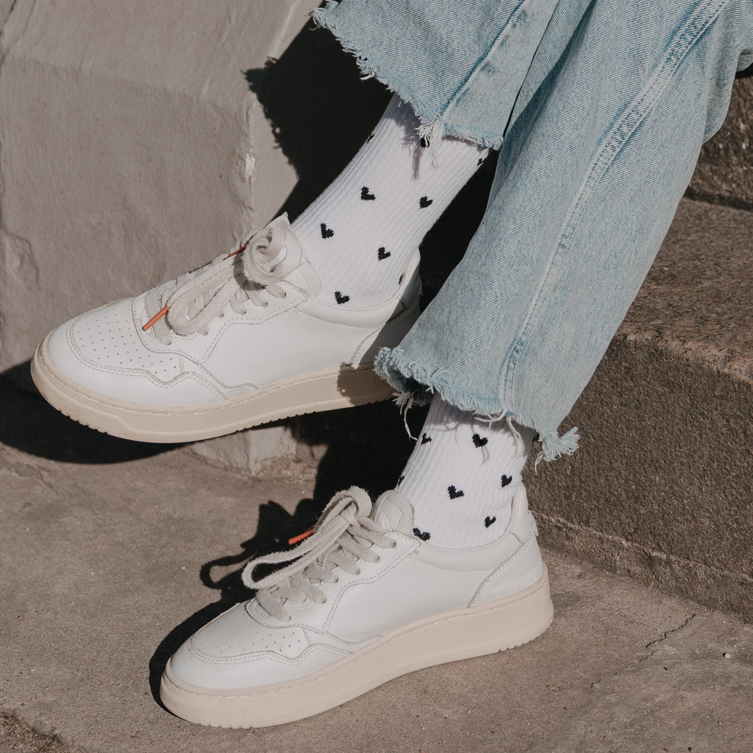 Socken Allover Herzen schwarz