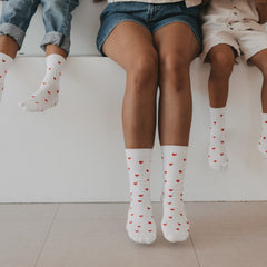 Socken Allover Herzen rot