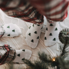 Socken Allover Tannen