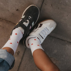 Kindersocken Allover Herzen rot