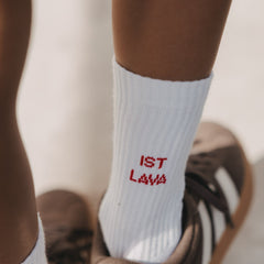 Kindersocken Der Boden ist Lava