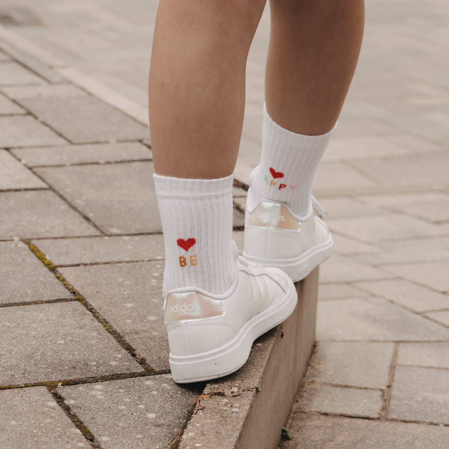 Kindersocken Be Happy
