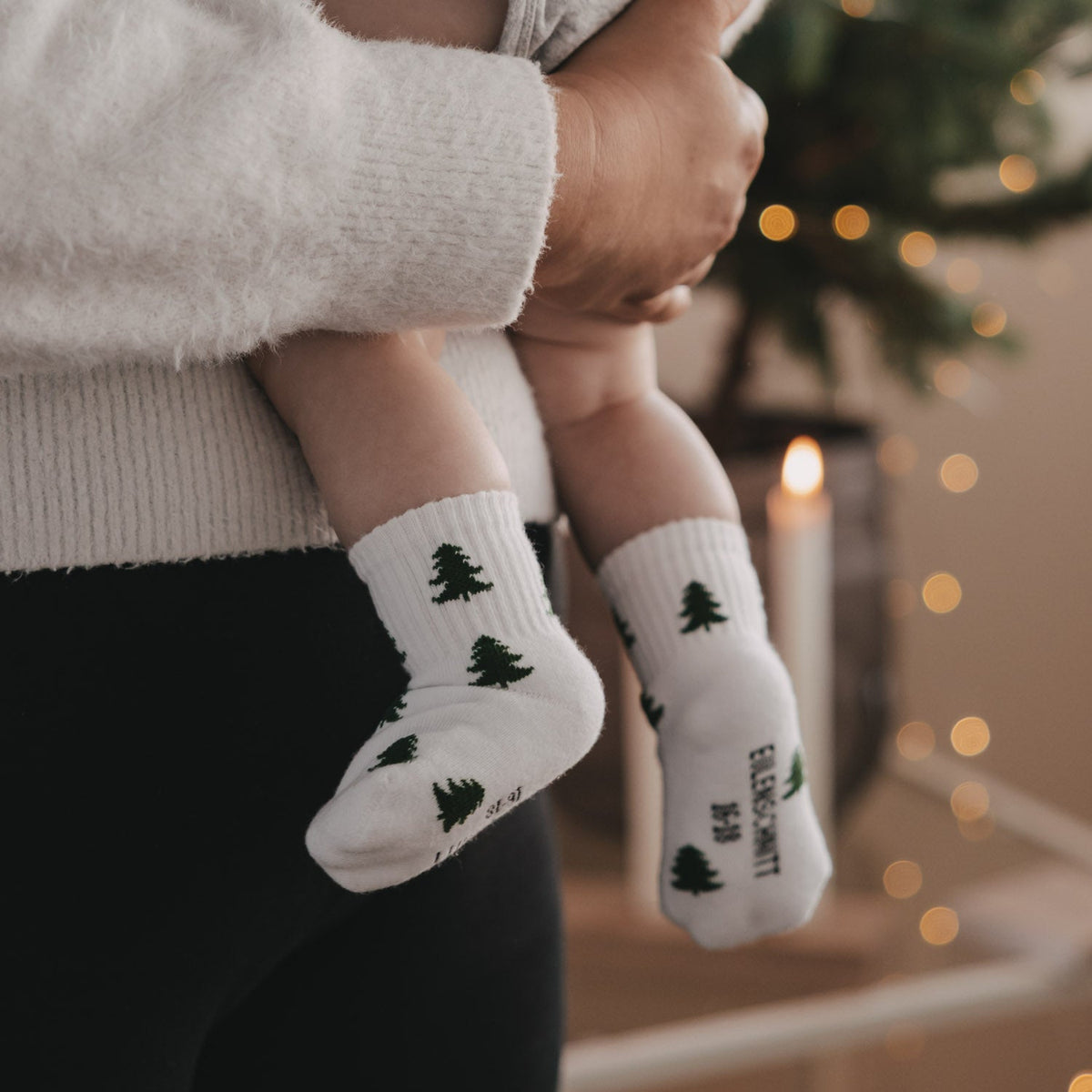 Babysocken Allover Tannen 16-18
