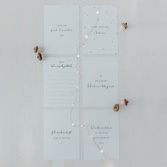 Kartenset Weihnachtssprüche 6er Set