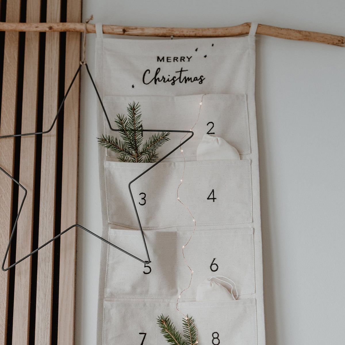 Adventskalender Merry Christmas 30cm