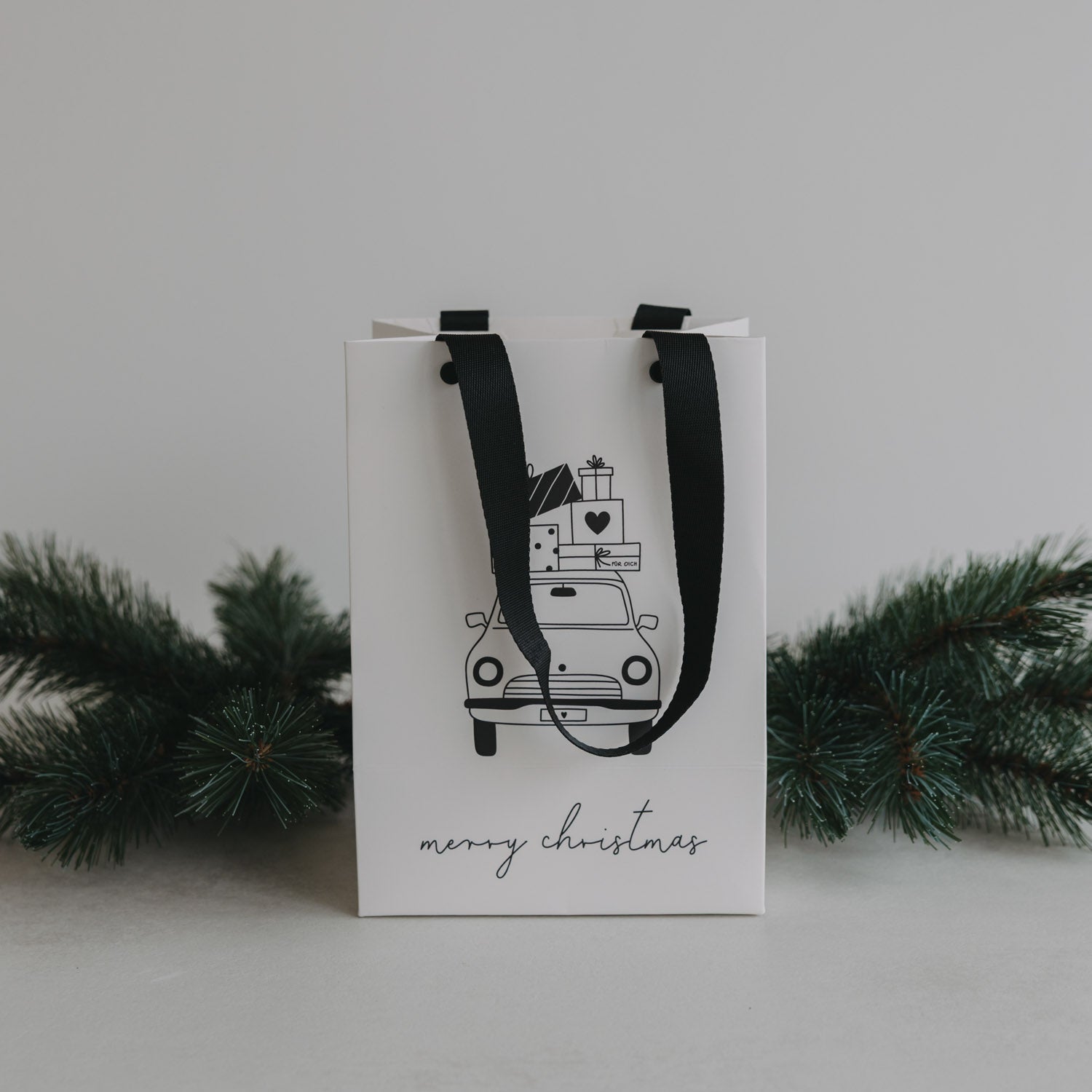 Geschenktüte Christmas car verschiedene Größen