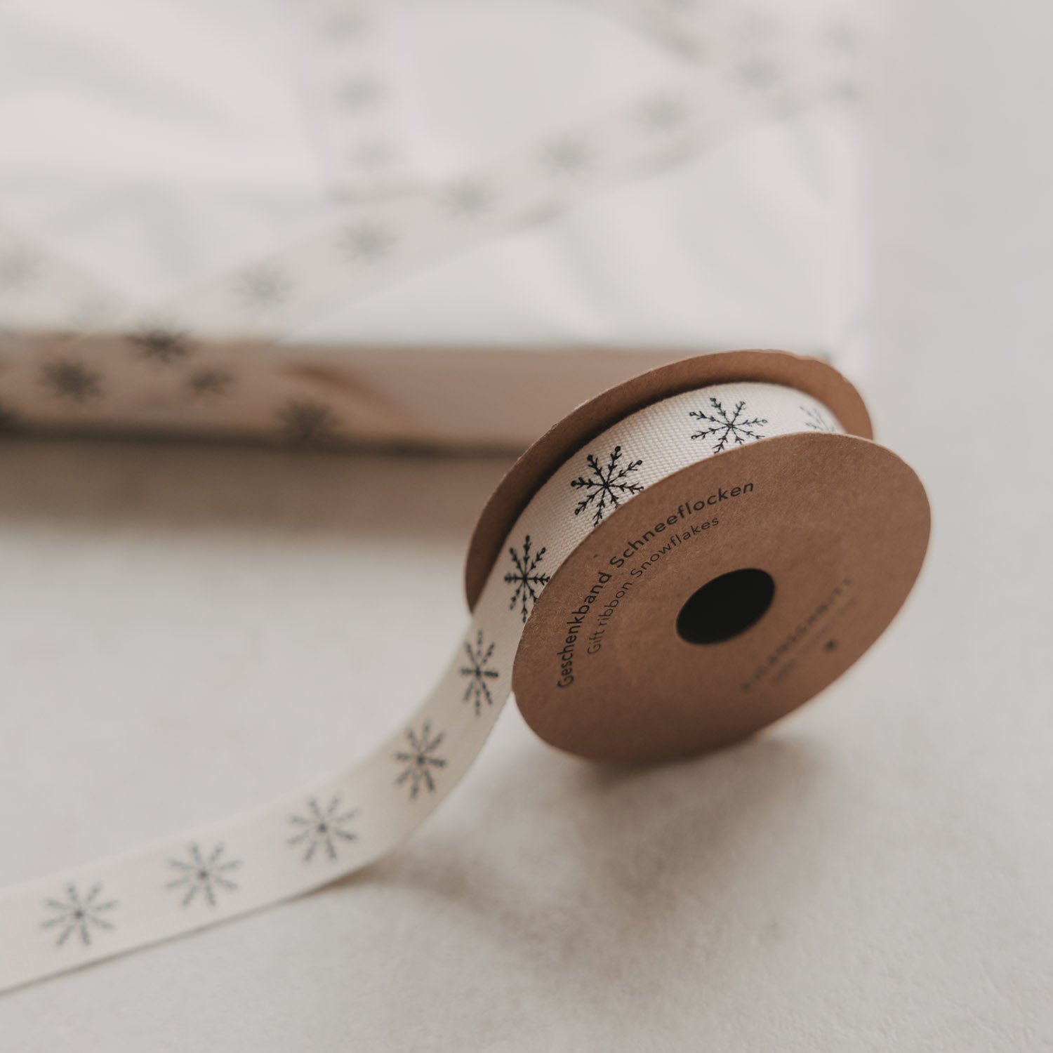 Geschenkband 5m Schneeflocke